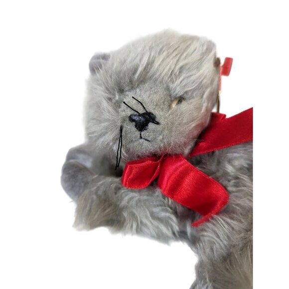 Ty Beanie Baby Beani the Grey Cat  kitten plush stuffed animal 8 inch - Picture 3 of 10